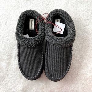 NWT Dearforms Men's Brendan Woolen Clog with Whipstitch Slipper 8